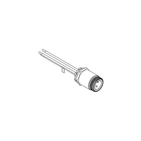 Woodhead Quick-Change Brad Power Receptacle, 3 Pole, Male, 3/4 Inch-14 Npt, 10/1 Awg CR3C06A30M005